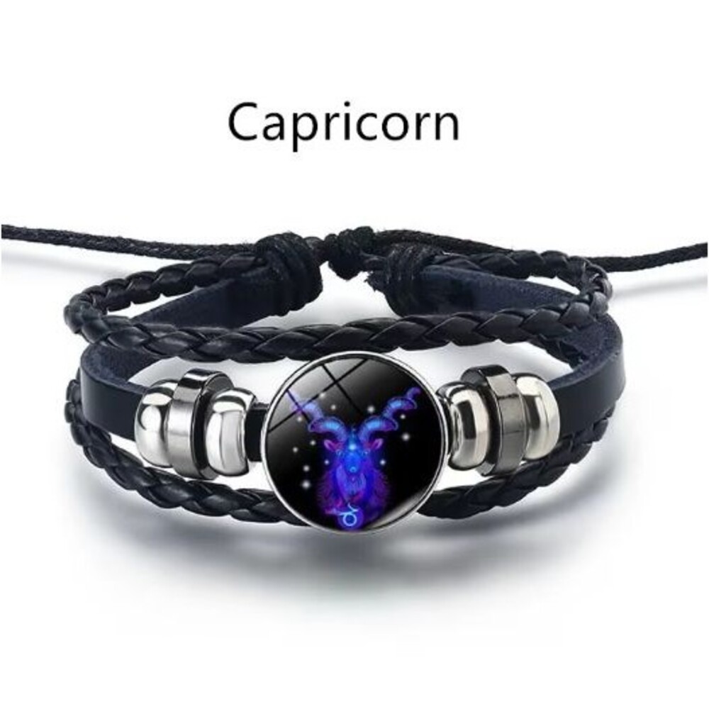Capricorn Zodiac Sign Bracelet Adjustable Jewelry for Women and Men Gift